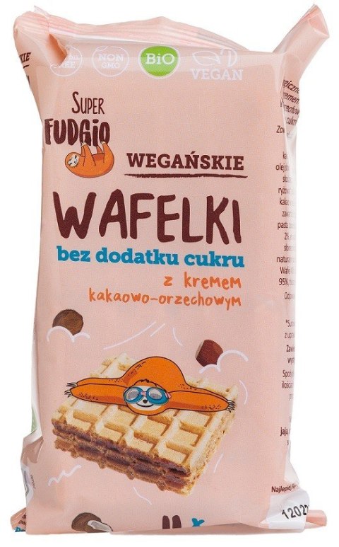WAFELKI Z KREMEM KAKAOWO - ORZECHOWYM BEZ DODATKU CUKRÓW BIO (4 x 30 g) 120 g - ME GUSTO (SUPER FUDGIO) WAFELKI Z KREMEM KAKAOWO - ORZECHOWYM BEZ DODATKU CUKRÓW BIO (4 x 30 g) 120 g - ME GUSTO (SUPER FUDGIO)