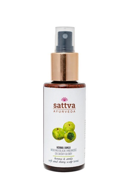 WCIERKA DO SKÓRY GŁOWY BLASK I MIĘKKOŚĆ HENNA I AMLA 100 ml - SATTVA WCIERKA DO SKÓRY GŁOWY BLASK I MIĘKKOŚĆ HENNA I AMLA 100 ml - SATTVA