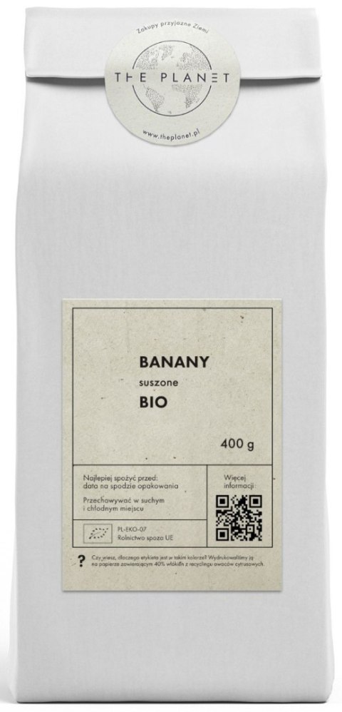 BANANY SUSZONE BIO 400 g - THE PLANET BANANY SUSZONE BIO 400 g - THE PLANET
