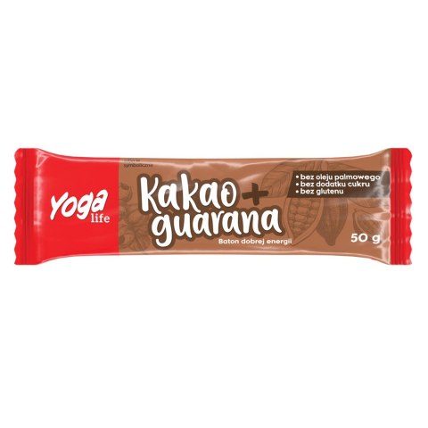 BATON DAKTYLOWY KAKAO Z GUARANĄ BEZGLUTENOWY 50 g - YOGA LIFE BATON DAKTYLOWY KAKAO Z GUARANĄ BEZGLUTENOWY 50 g - YOGA LIFE