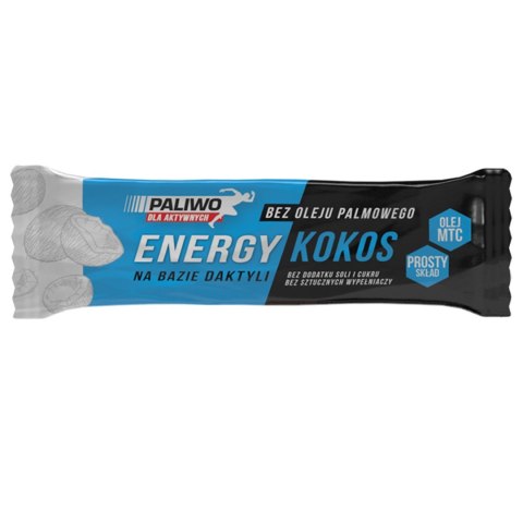 BATON ENERGY KOKOS + GUARANA 50 g - PALIWO DLA AKTYWNYCH BATON ENERGY KOKOS + GUARANA 50 g - PALIWO DLA AKTYWNYCH