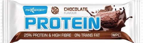 BATON PROTEINOWY WPC O SMAKU CZEKOLADOWYM W POLEWIE KAKAOWEJ BEZGLUTENOWY 60 g - MAXSPORT BATON PROTEINOWY WPC O SMAKU CZEKOLADOWYM W POLEWIE KAKAOWEJ BEZGLUTENOWY 60 g - MAXSPORT