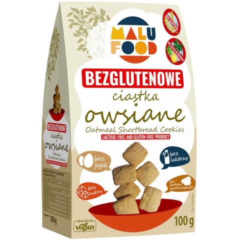 CIASTKA OWSIANE BEZ CUKRU BEZGLUTENOWE 100 g - MALU FOOD CIASTKA OWSIANE BEZ CUKRU BEZGLUTENOWE 100 g - MALU FOOD