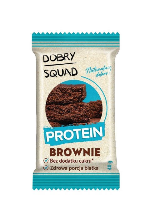 CIASTKO PROTEINOWE O SMAKU BROWNIE BEZ DODATKU CUKRU BEZGLUTENOWE 40 g - DOBRY SQUAD CIASTKO PROTEINOWE O SMAKU BROWNIE BEZ DODATKU CUKRU BEZGLUTENOWE 40 g - DOBRY SQUAD