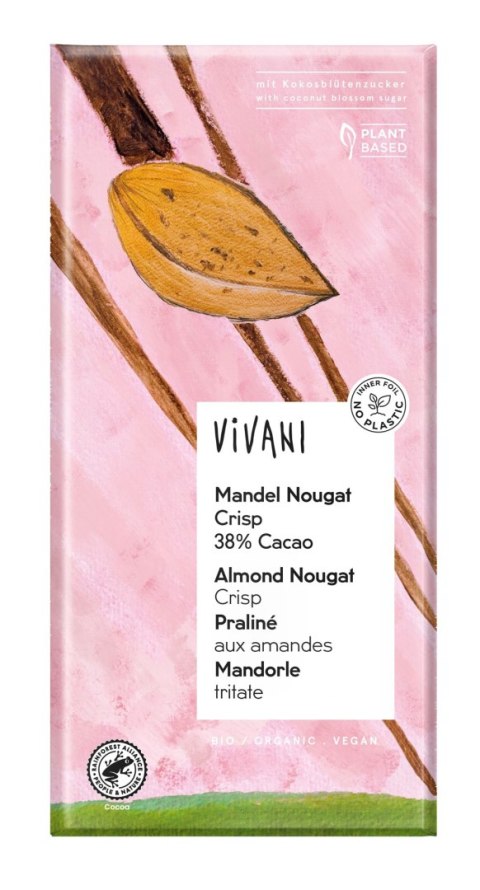 CZEKOLADA Z MIGDAŁAMI BIO 80 g - VIVANI CZEKOLADA Z MIGDAŁAMI BIO 80 g - VIVANI