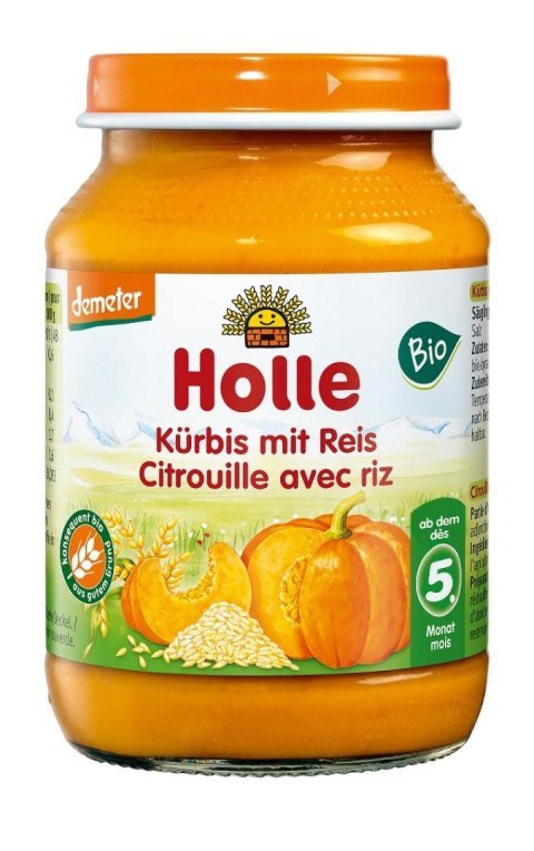DYNIA - RYŻ BEZ DODATKU CUKRÓW BEZGLUTENOWE OD 5 MIESIĄCA DEMETER BIO 190 g (SŁOIK) - HOLLE DYNIA - RYŻ BEZ DODATKU CUKRÓW BEZGLUTENOWE OD 5 MIESIĄCA DEMETER BIO 190 g (SŁOIK) - HOLLE
