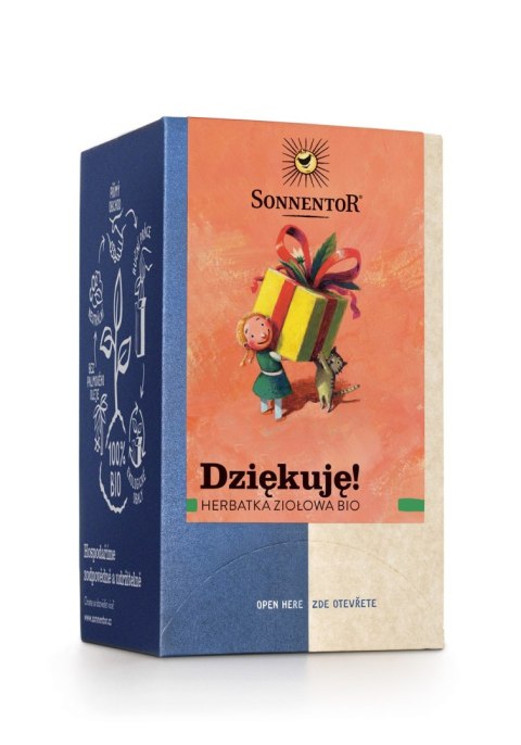 HERBATKA ZIOŁOWA DZIĘKUJĘ (THANK YOU) BIO (18 x 1,5 g) 27 g - SONNENTOR HERBATKA ZIOŁOWA DZIĘKUJĘ (THANK YOU) BIO (18 x 1,5 g) 27 g - SONNENTOR
