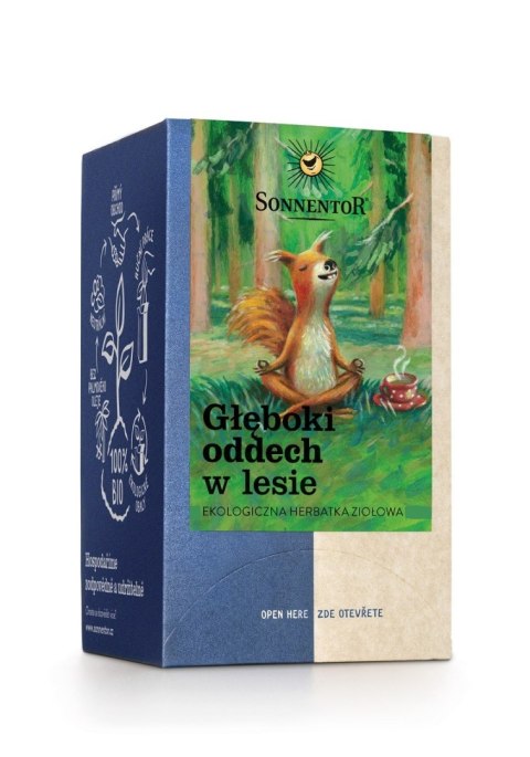 HERBATKA ZIOŁOWA GŁĘBOKI ODDECH W LESIE (DEEP BREATHING IN THE FOREST) BIO (18 x 1,2 g) 21,6 g - SONNENTOR HERBATKA ZIOŁOWA GŁĘBOKI ODDECH W LESIE (DEEP BREATHING IN THE FOREST) BIO (18 x 1,2 g) 21,6 g - SONNENTOR