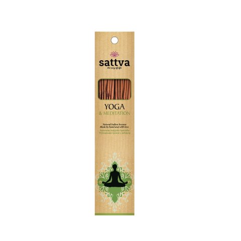 KADZIDŁO INDYJSKIE JOGA I MEDYTACJA (15 szt.) 30 g - SATTVA (WELLNESS) KADZIDŁO INDYJSKIE JOGA I MEDYTACJA (15 szt.) 30 g - SATTVA (WELLNESS)
