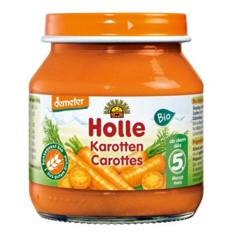 MARCHEW BEZ DODATKU CUKRÓW BEZGLUTENOWA OD 5 MIESIĄCA DEMETER BIO 125 g (SŁOIK) - HOLLE MARCHEW BEZ DODATKU CUKRÓW BEZGLUTENOWA OD 5 MIESIĄCA DEMETER BIO 125 g (SŁOIK) - HOLLE