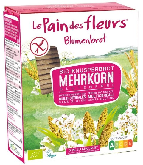 PIECZYWO CHRUPKIE BŁONNIKOWE WIELOZIARNISTE BEZGLUTENOWE BIO 150 g - LE PAIN DES FLEURS PIECZYWO CHRUPKIE BŁONNIKOWE WIELOZIARNISTE BEZGLUTENOWE BIO 150 g - LE PAIN DES FLEURS