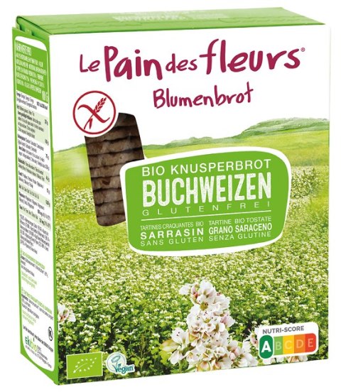 PIECZYWO CHRUPKIE PROTEINOWE GRYCZANE BEZGLUTENOWE BIO 150 g - LE PAIN DES FLEURS PIECZYWO CHRUPKIE PROTEINOWE GRYCZANE BEZGLUTENOWE BIO 150 g - LE PAIN DES FLEURS