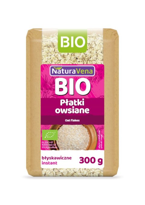 PŁATKI OWSIANE BŁYSKAWICZNE BIO 300 g - NATURAVENA PŁATKI OWSIANE BŁYSKAWICZNE BIO 300 g - NATURAVENA