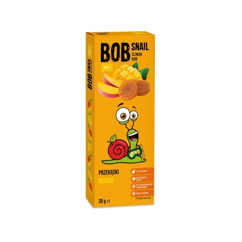 PRZEKĄSKA ROLL MANGO BEZ DODATKU CUKRU BEZGLUTENOWA 30 g - BOB SNAIL PRZEKĄSKA ROLL MANGO BEZ DODATKU CUKRU BEZGLUTENOWA 30 g - BOB SNAIL