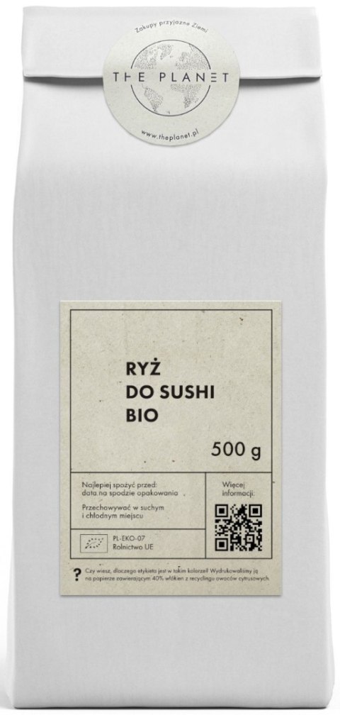 RYŻ DO SUSHI BIO 500 g - THE PLANET RYŻ DO SUSHI BIO 500 g - THE PLANET