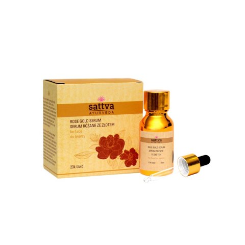 SERUM DO TWARZY RÓŻANE ZE ZŁOTEM 15 ml - SATTVA (AYURVEDA) SERUM DO TWARZY RÓŻANE ZE ZŁOTEM 15 ml - SATTVA (AYURVEDA)