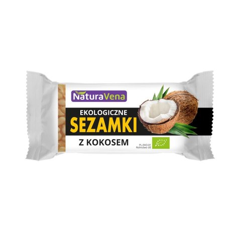 SEZAMKI Z KOKOSEM BIO 27 g - NATURAVENA SEZAMKI Z KOKOSEM BIO 27 g - NATURAVENA