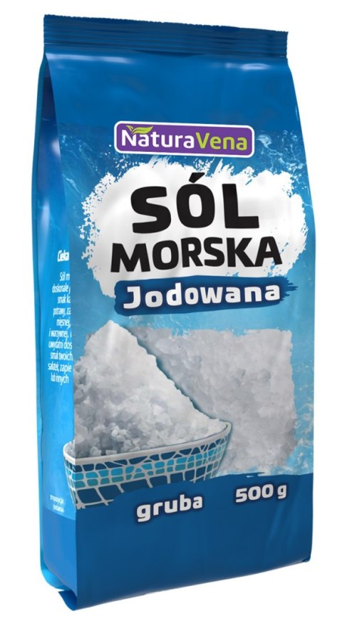 SÓL MORSKA GRUBO MIELONA JODOWANA 500 g - NATURAVENA SÓL MORSKA GRUBO MIELONA JODOWANA 500 g - NATURAVENA