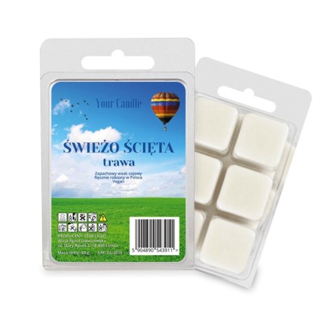 WOSK ZAPACHOWY SOJOWY ŚWIEŻO ŚCIĘTA TRAWA (6 x 10 g) 60 g - YOUR CANDLE WOSK ZAPACHOWY SOJOWY ŚWIEŻO ŚCIĘTA TRAWA (6 x 10 g) 60 g - YOUR CANDLE