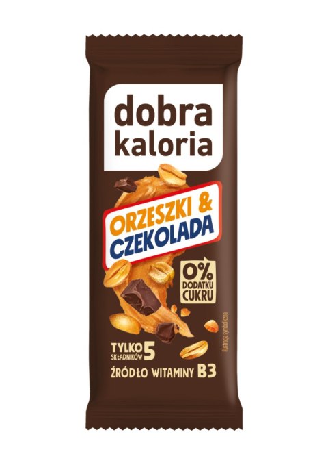 BATON DAKTYLOWY ORZESZKI & CZEKOLADA BEZ DODATKU CUKRU 35 g - DOBRA KALORIA BATON DAKTYLOWY ORZESZKI & CZEKOLADA BEZ DODATKU CUKRU 35 g - DOBRA KALORIA