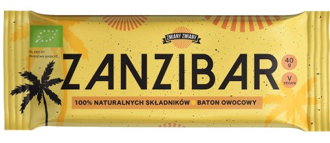 BATON OWOCOWY "ZANZIBAR" BEZGLUTENOWY BIO 40 g - ZMIANY ZMIANY BATON OWOCOWY "ZANZIBAR" BEZGLUTENOWY BIO 40 g - ZMIANY ZMIANY