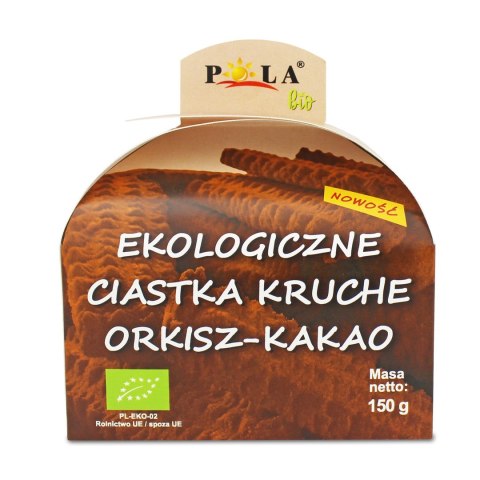 CIASTKA KRUCHE ORKISZOWE KAKAOWE BIO 150 g - POLA CIASTKA KRUCHE ORKISZOWE KAKAOWE BIO 150 g - POLA