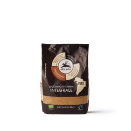 CUKIER TRZCINOWY BRĄZOWY FAIR TRADE BIO 500 g - ALCE NERO