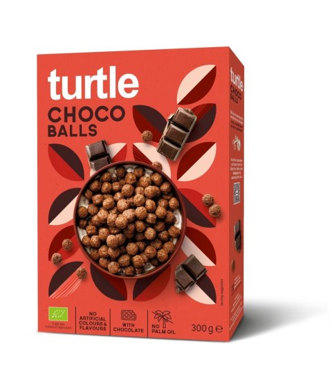 KULKI ZBOŻOWE CZEKOLADOWE BIO 300 g - TURTLE KULKI ZBOŻOWE CZEKOLADOWE BIO 300 g - TURTLE