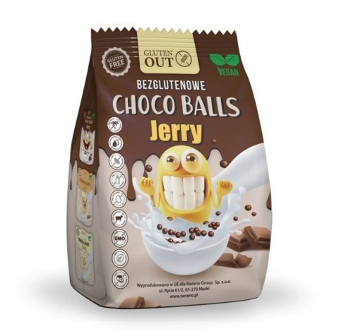 KULKI ZBOŻOWE KAKAOWE BEZGLUTENOWE 375 g - JERRY GLUTEN OUT KULKI ZBOŻOWE KAKAOWE BEZGLUTENOWE 375 g - JERRY GLUTEN OUT