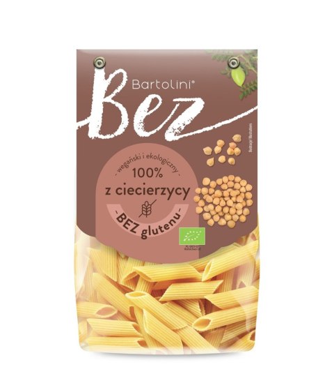 MAKARON PROTEINOWY (Z CIECIERZYCY) PENNE BEZGLUTENOWY BIO 250 g - BARTOLINI MAKARON PROTEINOWY (Z CIECIERZYCY) PENNE BEZGLUTENOWY BIO 250 g - BARTOLINI