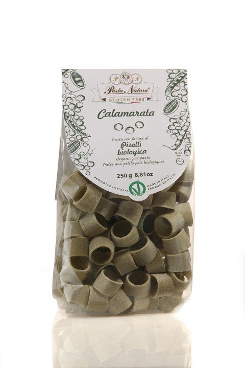 MAKARON PROTEINOWY (Z GROSZKU I RYŻU BRĄZOWEGO) CALAMARATA BEZGLUTENOWY BIO 250 g - PASTA NATURA MAKARON PROTEINOWY (Z GROSZKU I RYŻU BRĄZOWEGO) CALAMARATA BEZGLUTENOWY BIO 250 g - PASTA NATURA