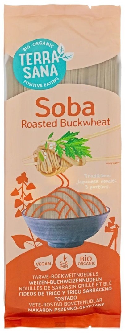MAKARON (PSZENNO - GRYCZANY) SOBA BIO 250 g - TERRASANA MAKARON (PSZENNO - GRYCZANY) SOBA BIO 250 g - TERRASANA