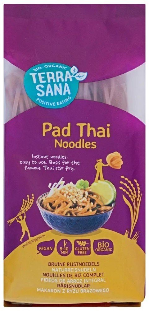 MAKARON (RYŻOWY RAZOWY) NOODLE INSTANT PAD THAI BEZGLUTENOWY BIO 250 g - TERRASANA MAKARON (RYŻOWY RAZOWY) NOODLE INSTANT PAD THAI BEZGLUTENOWY BIO 250 g - TERRASANA