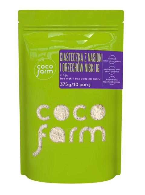 MIESZANKA NA CIASTECZKA Z NASION I ORZECHÓW BEZ DODATKU CUKRÓW 375 g - COCO FARM MIESZANKA NA CIASTECZKA Z NASION I ORZECHÓW BEZ DODATKU CUKRÓW 375 g - COCO FARM