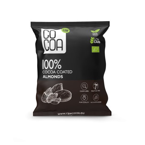 MIGDAŁY W KAKAO BEZ DODATKU CUKRU BIO 70 g - COCOA MIGDAŁY W KAKAO BEZ DODATKU CUKRU BIO 70 g - COCOA