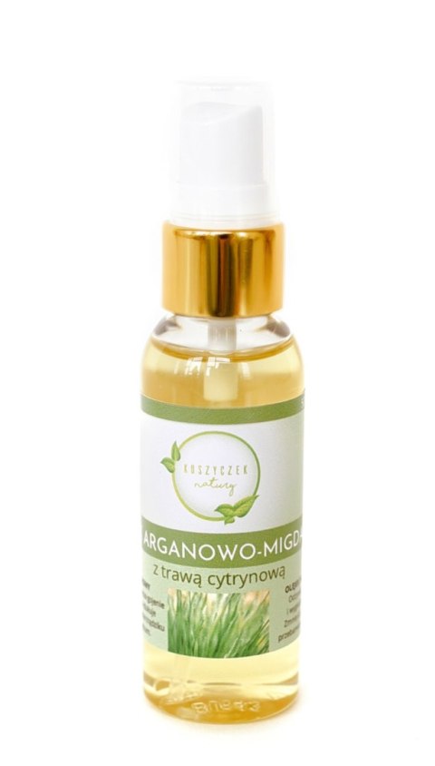 OLEJEK ARGANOWO - MIGDAŁOWY Z TRAWĄ CYTRYNOWĄ 50 ml - KOSZYCZEK NATURY OLEJEK ARGANOWO - MIGDAŁOWY Z TRAWĄ CYTRYNOWĄ 50 ml - KOSZYCZEK NATURY