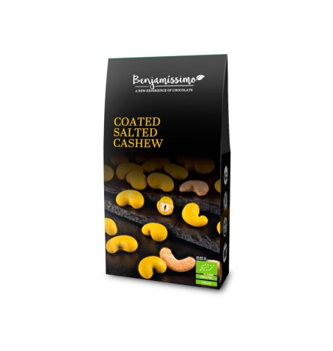 ORZECHY NERKOWCA W POLEWIE KURKUMA - IMBIR - CYTRYNA BEZGLUTENOWE BIO 60 g - BENJAMISSIMO ORZECHY NERKOWCA W POLEWIE KURKUMA - IMBIR - CYTRYNA BEZGLUTENOWE BIO 60 g - BENJAMISSIMO