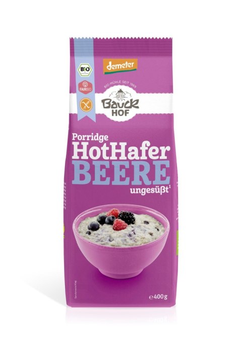 OWSIANKA Z OWOCAMI LEŚNYMI BEZ DODATKU CUKRU BEZGLUTENOWA DEMETER BIO 400 g - BAUCK HOF OWSIANKA Z OWOCAMI LEŚNYMI BEZ DODATKU CUKRU BEZGLUTENOWA DEMETER BIO 400 g - BAUCK HOF