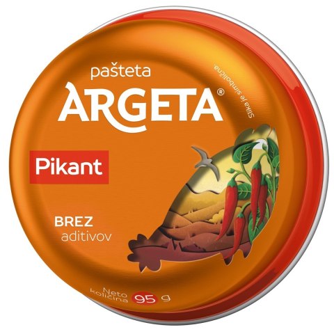 PASTA Z KURCZAKA PIKANTNA BEZGLUTENOWA 95 g - ARGETA PASTA Z KURCZAKA PIKANTNA BEZGLUTENOWA 95 g - ARGETA