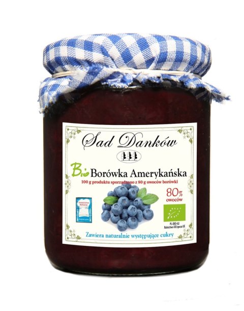 BORÓWKA AMERYKAŃSKA 80 % BIO 260 g - SAD DANKÓW BORÓWKA AMERYKAŃSKA 80 % BIO 260 g - SAD DANKÓW
