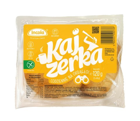 BUŁKI KAJZERKI BEZGLUTENOWE (2 x 60 g) 120 g - INCOLA BUŁKI KAJZERKI BEZGLUTENOWE (2 x 60 g) 120 g - INCOLA