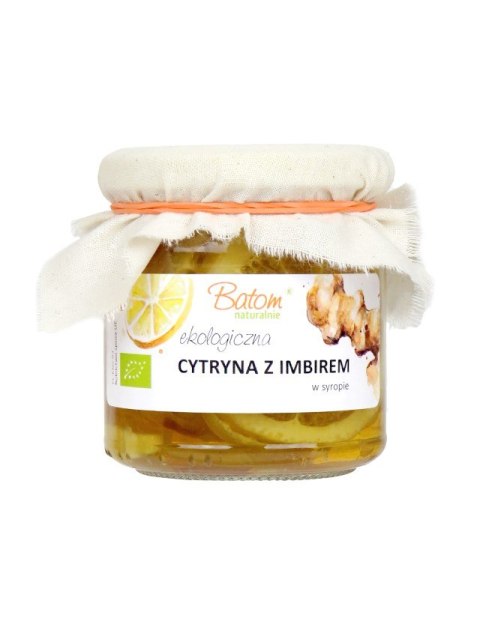 CYTRYNA Z IMBIREM W SYROPIE BIO 220 g - BATOM CYTRYNA Z IMBIREM W SYROPIE BIO 220 g - BATOM
