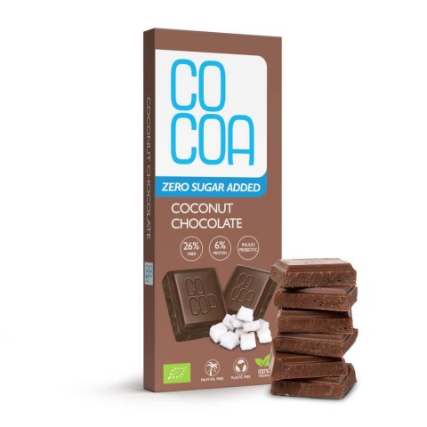 CZEKOLADA KOKOSOWA BEZ DODATKU CUKRU BIO 40 g - COCOA CZEKOLADA KOKOSOWA BEZ DODATKU CUKRU BIO 40 g - COCOA