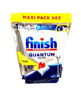 Finish Tabs Powerball Quantum All In One Lemon 63szt