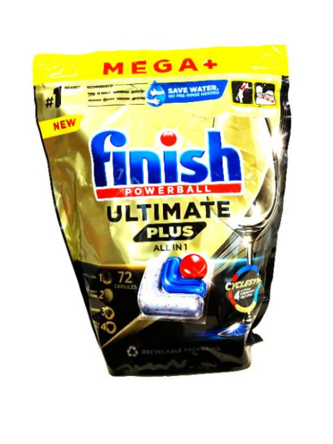 Finish Tabs Powerball Ultimate Plus All In One 72szt