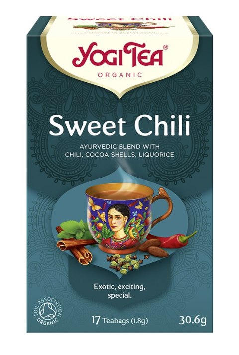 HERBATKA SŁODKIE CHILI (SWEET CHILI) BIO (17 x 1,8 g) 30,6 g - YOGI TEA HERBATKA SŁODKIE CHILI (SWEET CHILI) BIO (17 x 1,8 g) 30,6 g - YOGI TEA