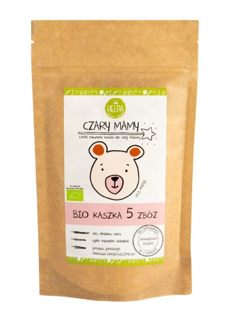 KASZKA 5 ZBÓŻ BEZ DODATKU CUKRÓW BIO 200 g - HELPA KASZKA 5 ZBÓŻ BEZ DODATKU CUKRÓW BIO 200 g - HELPA