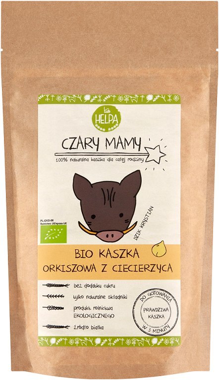 KASZKA ORKISZOWA Z CIECIERZYCĄ BEZ DODATKU CUKRÓW BIO 200 g - HELPA KASZKA ORKISZOWA Z CIECIERZYCĄ BEZ DODATKU CUKRÓW BIO 200 g - HELPA