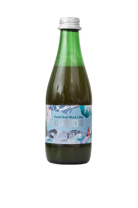 KOMBUCHA O SMAKU KWIATÓW CZARNEGO BZU (FRESH START BLACK LILAC) BIO 330 ml - KOMBUCHA BY LAURENT KOMBUCHA O SMAKU KWIATÓW CZARNEGO BZU (FRESH START BLACK LILAC) BIO 330 ml - KOMBUCHA BY LAURENT