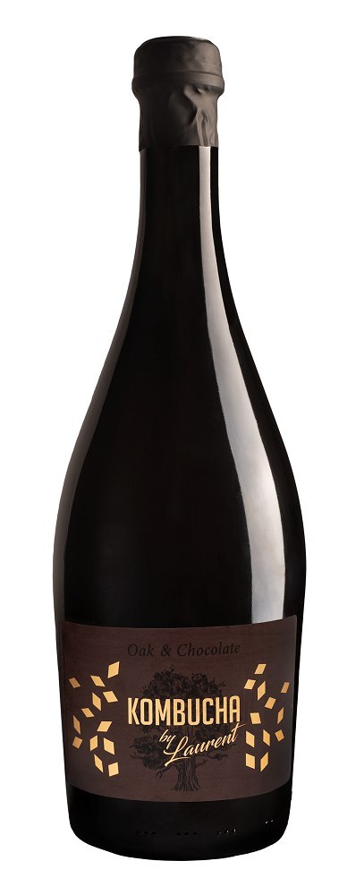 KOMBUCHA SZAMPAŃSKA NA PŁATKACH DĘBU O SMAKU CZEKOLADOWYM BIO 750 ml - KOMBUCHA BY LAURENT KOMBUCHA SZAMPAŃSKA NA PŁATKACH DĘBU O SMAKU CZEKOLADOWYM BIO 750 ml - KOMBUCHA BY LAURENT